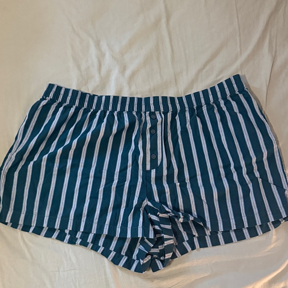 Poplin Boxer Pajama Shorts